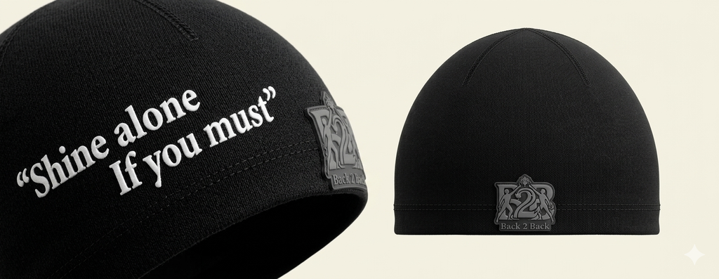 Back 2 Back skull cap "shine alone" edition