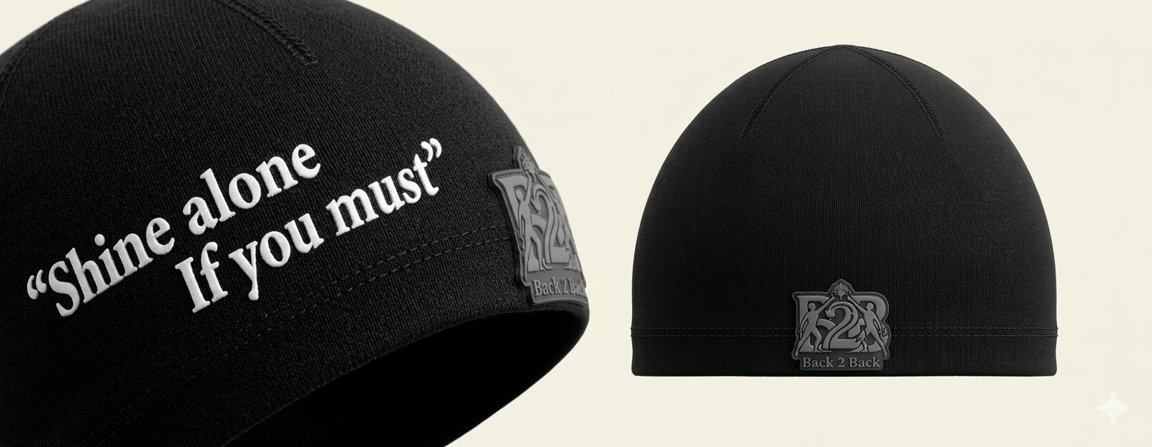 Back 2 Back skull cap "shine alone" edition